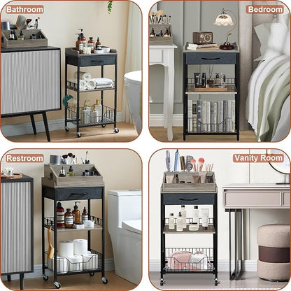 Makeup Organizer Cart Large, 2-in-1 Beauty Organizer - Image 7