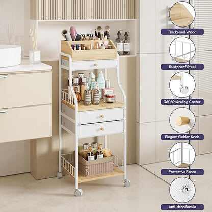 SWTYMIKI Rolling Makeup Organizer Cart - Image 6