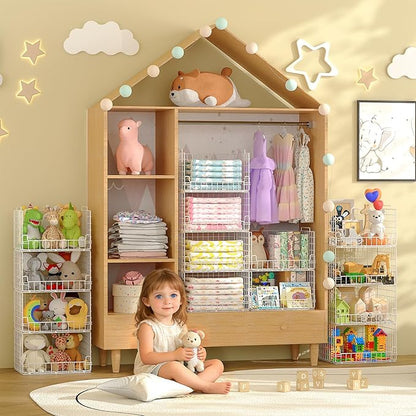 6-Tier Stackable Closet Organizers and Storage Basket - Image 7