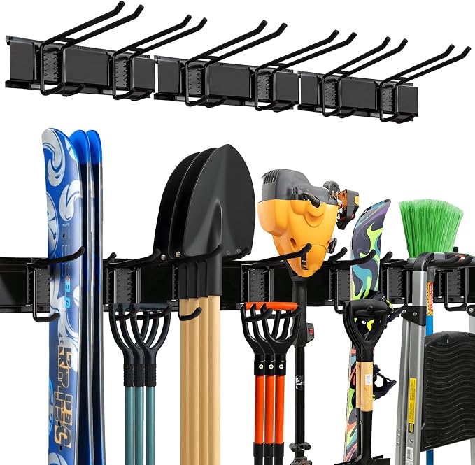 TIDYME Garage Wall Organizer | 48" Heavy-Duty Tool Storage Rack | Adjustable by Tidyme