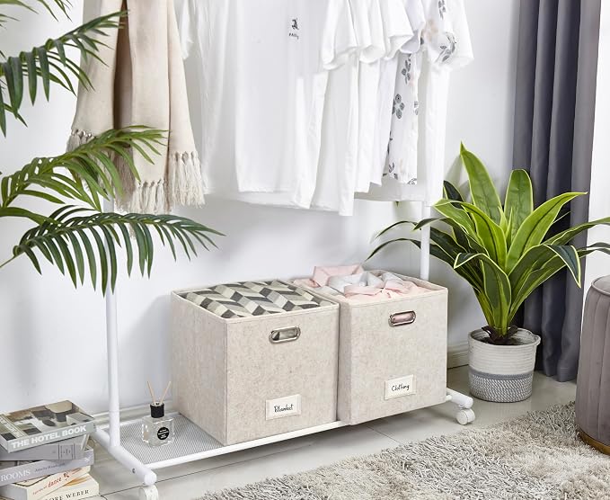 DECOMOMO Felt Storage Bins, 13 inch Cube Storage Bins - Image 7