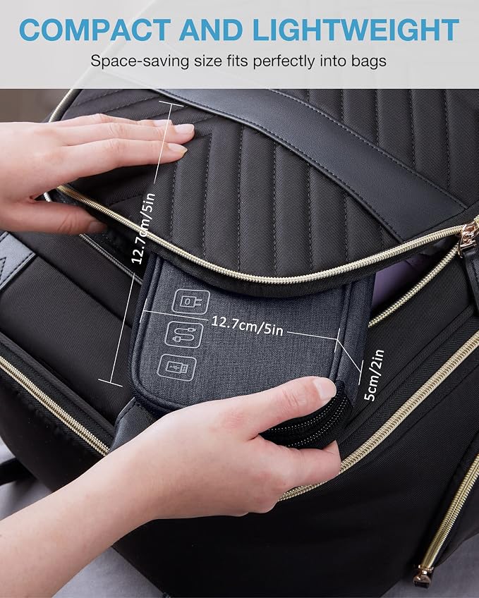 BAGSMART Cord Organizer Travel Cable Organizer Bag Tech Electronic Organizer - Image 7