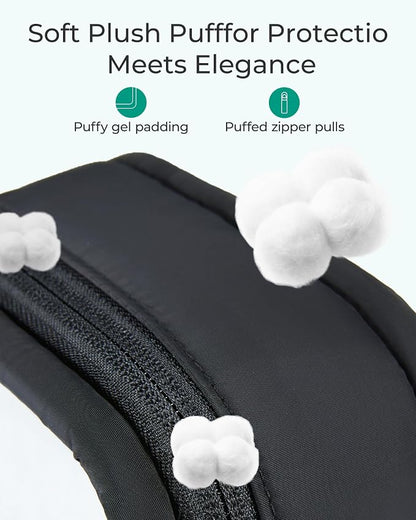 BAGSMART Mini Clear Makeup Bag for Women Portable Travel Toiletry Bag, Cute - Image 3