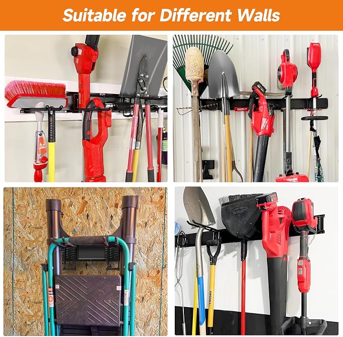 Garage Tool Organizer Wall Mount, Heavy Duty 48 Inches Garage Organization and - Image 8