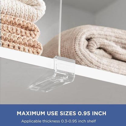 HBlife 2 Pack Clear Shelf Dividers, Vertical Purse Organizer - Image 4