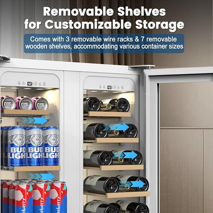 24 Inch Dual Zone Wine and Beverage Refrigerator - Image 5