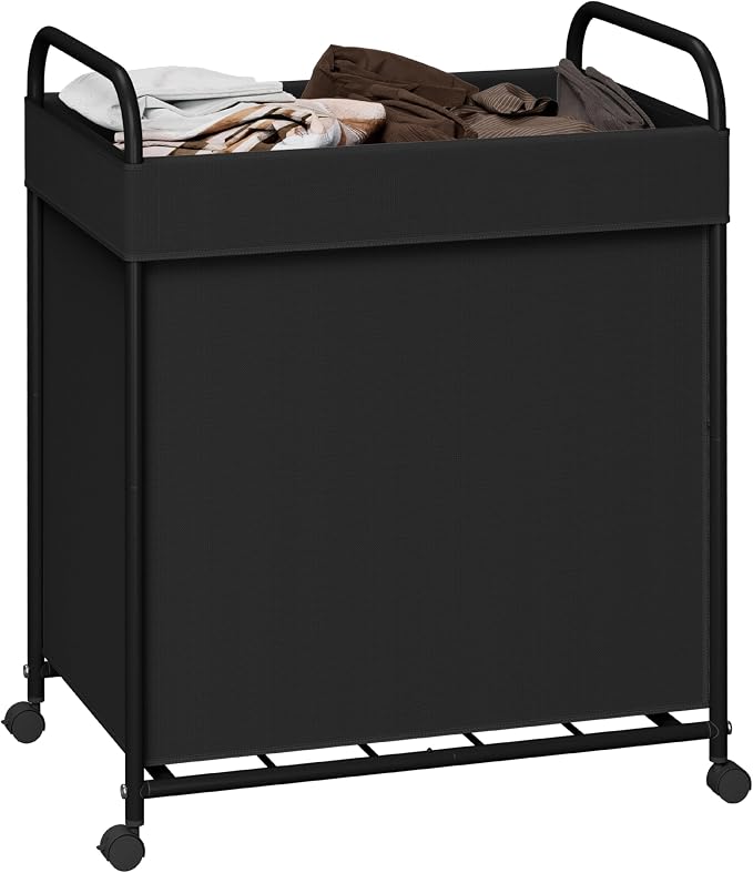 Laundry Basket with Wheels, Rolling Laundry Hamper, Laundry Sorter with by Unknown