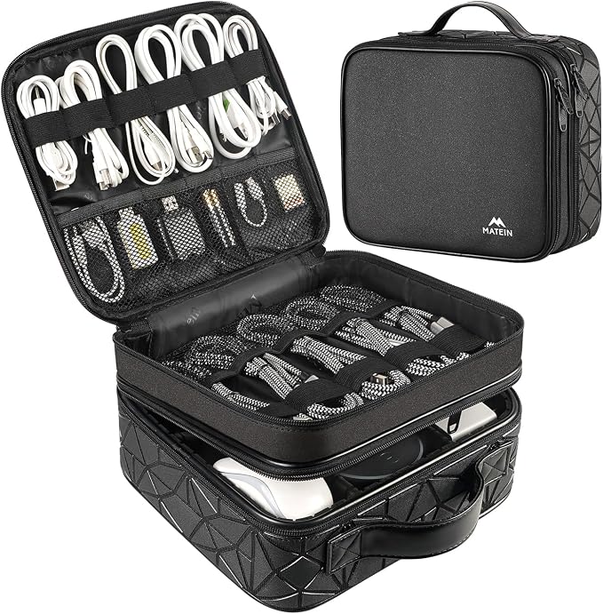 MATEIN Cable Organizer Bag, Travel Electronic Storage Cord Organizer Box | Tech by MATEIN
