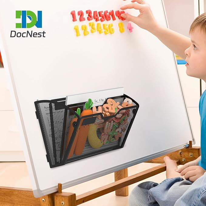 Docnest 3 Pack 3 Tier Dual-Mount Magnetic Mesh File Holders, Wall Organizer | - Image 7