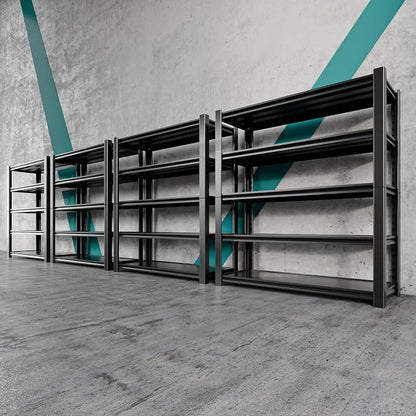 5 Tier Adjustable Metal Shelving Storage Rack, Storage Shelves, 59.8" Wx24 by Nexvrtau