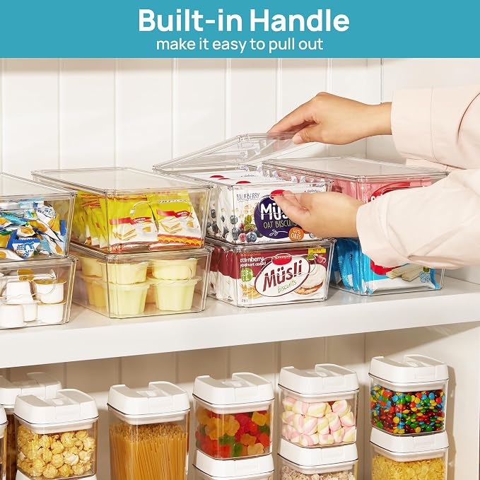 Vtopmart 4pcs Clear Organizers and Storage Bins - Image 6