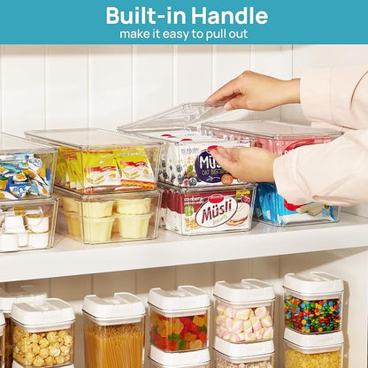 Vtopmart 2pcs Clear Stackable Storage Bins - Image 6