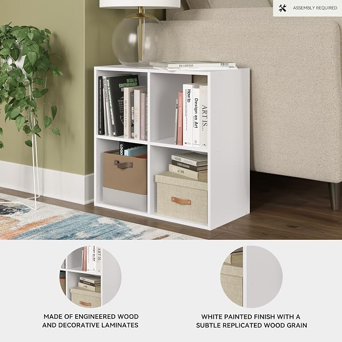 Signature Design by Ashley Onita Contemporary 4 Cube Organizer - Image 4