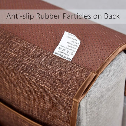FLYILY Sofa Armrest Organizer Non-Slip Arm Chair Hanging Caddy Remote Control - Image 4