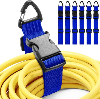 6 Pack 17 Inch Adjustable Extension Cord Holder Organizer by Wowangce