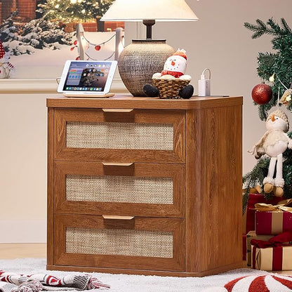 LEYAOYAO Rattan Night Stand by LEYAOYAO-Findtheshiningpointofyourideallife%EF%BC%81