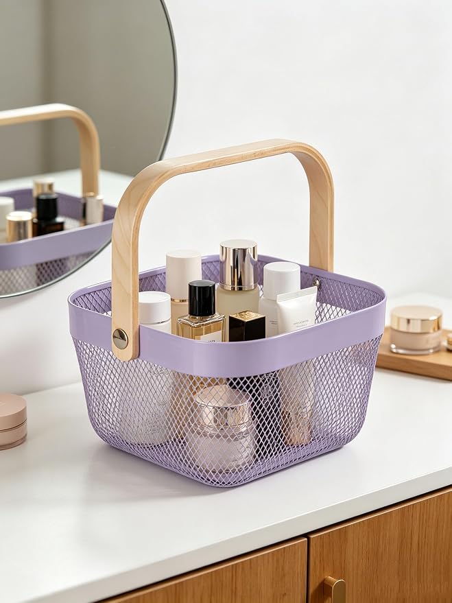 AJIODA Metal Mesh Wire Basket, Mini Steel Basket - Image 5