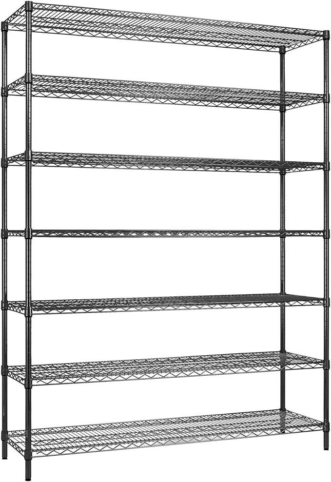 Finnhomy 4200LBS 7-Tier Wire Shelving Unit Adjustable Steel Wire Rack, Pantry by Finnhomy
