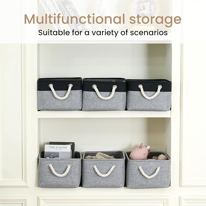 13.8x9.8x6.7 Inch Fabric Small Storage Bins - Image 6