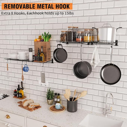 6 Pack Foldable Wall Shelf, Wall Mounted Garage Storage Shelves, Heavy Duty - Image 7