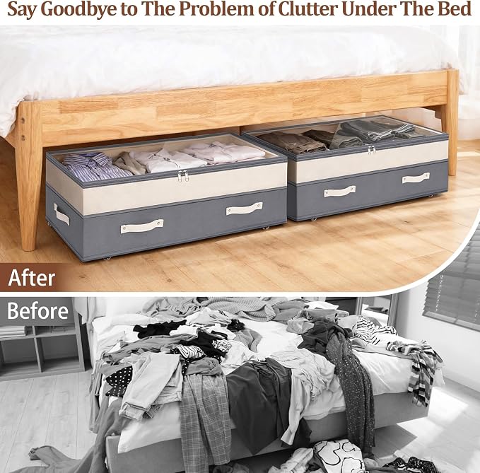 Dolicer 2 Pack Under Bed Storage - Image 8