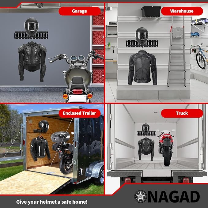 E Track Motorcycle Helmet Rack - Image 4