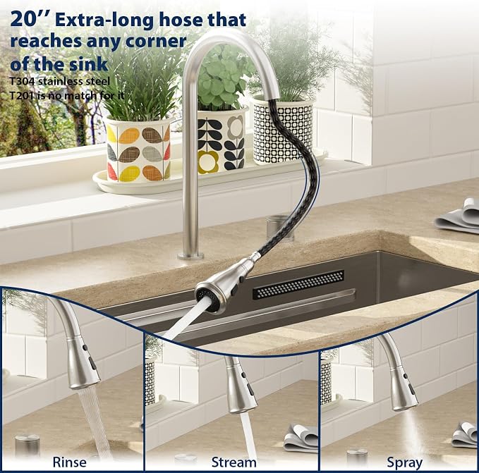 Lordear 33" Undermount Waterfall kitchen Sink - Image 5