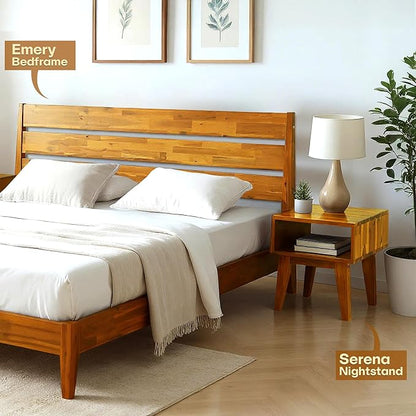 Acacia Serena Nightstand Solid Wood Nightstand - Image 5