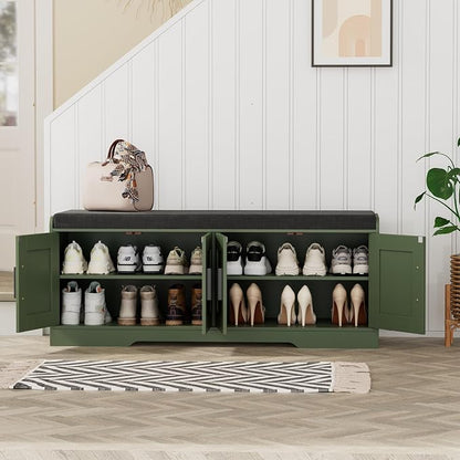 Homleke 2-Tier Storage Bench, Shoe Bench - Image 4