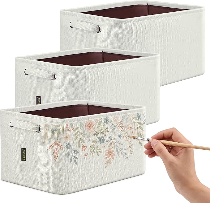 BALEINE 3 Pack Fabric Closet Storage Bins by BALEINE