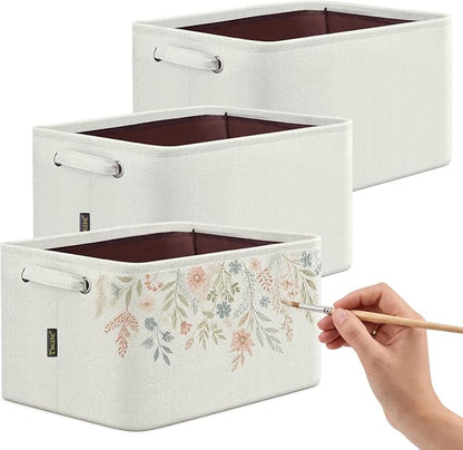 BALEINE 3 Pack Fabric Closet Storage Bins by BALEINE