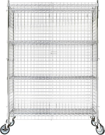 18"x48"x70" Metal Wire Chrome Security Heavy Duty Commercial NSF Certified by Krollen+Industrial
