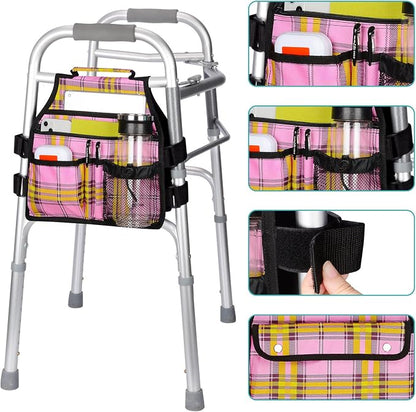 supregear Side Walker Bag, Walker Accessories Bag w/Cup Holder, Folding Walker - Image 4