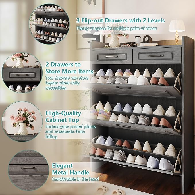 Shoe Cabinet Storage for Entryway - Image 3