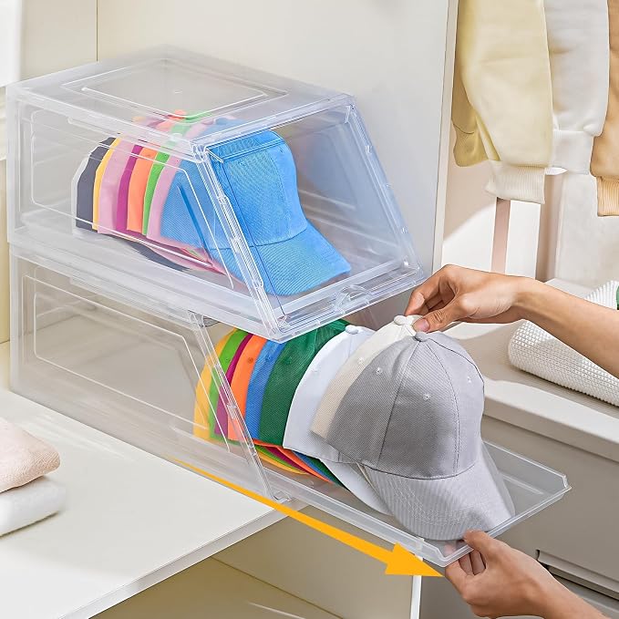 Amllas 2 Pack Stackable Hat Organizer by Amllas