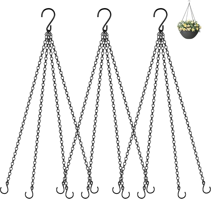 garini 3 Pack, 23 Inch Hanging Baskets Chain, Hanging Chains by garini
