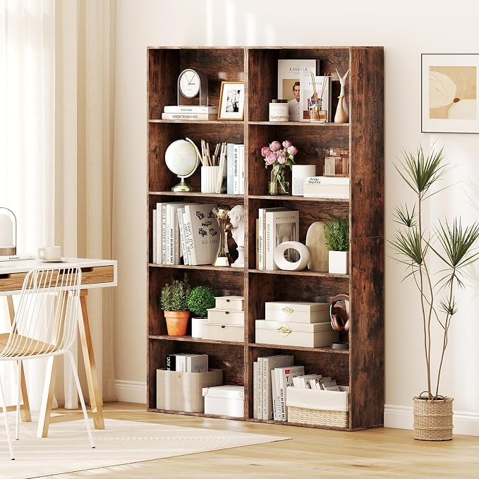 Giantex 5-Tier Bookshelf, Freestanding Bookcase - Image 7