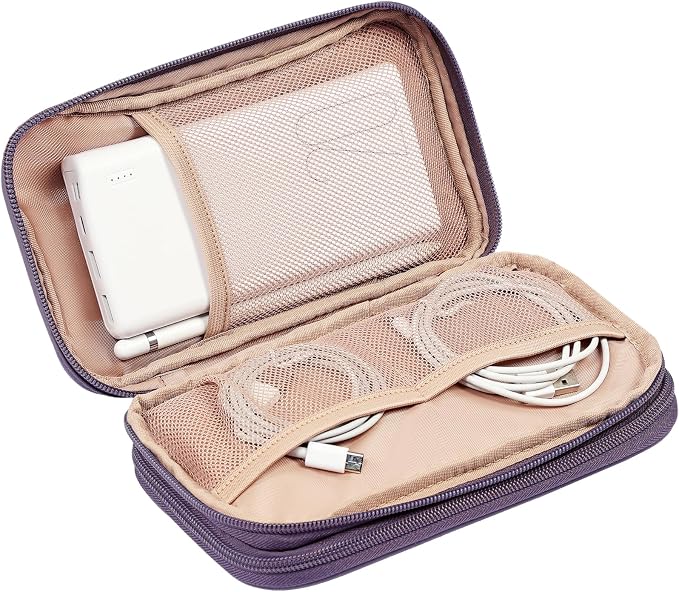 NISHEL Travel Cord Organizer Case, Double Layers Tech Electronic Bag, Essentials - Image 4