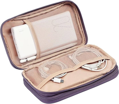 NISHEL Travel Cord Organizer Case, Double Layers Tech Electronic Bag, Essentials - Image 4