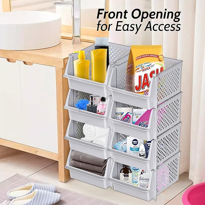 TidyFriend Stackable Storage Bins - Image 4
