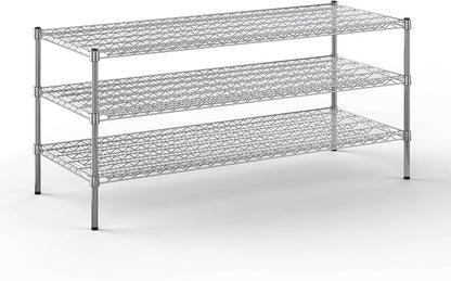 24" Deep x 60" Wide x 27" Height Wire Shelving Kit | 3-Tier | NSF Commercial by Regal+Altair