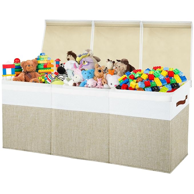 Large Toy Box Chest, Toy Storage Organizer, Storage Bins by STORASIER
