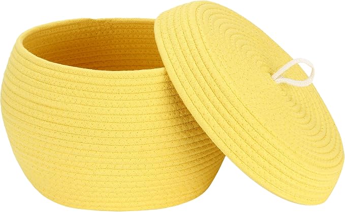 Sea Team Round Cotton Rope Storage Basket by SeaTeam