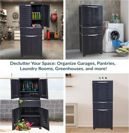 Sunnydaze 57" Garage Storage Cabinet - Image 5