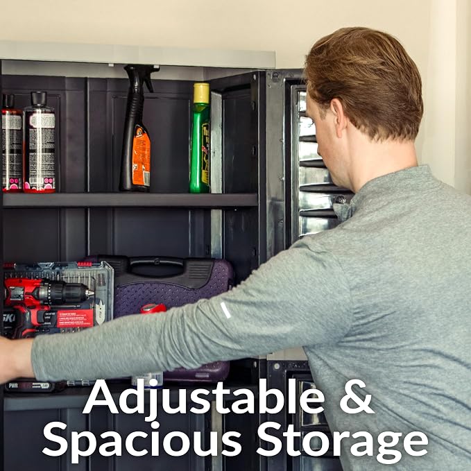 Sunnydaze 72" Garage Storage Cabinet - Image 3