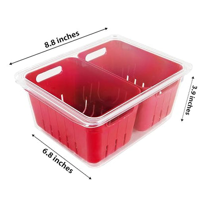 Kitchen Spaces Twin Colander Food Storage Container, Strainer and Fridge - Image 2