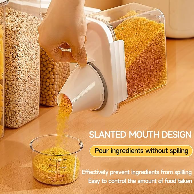 Cereal Container and Rice Storage Dispenser-Airtight Food Storage Organizers - Image 7