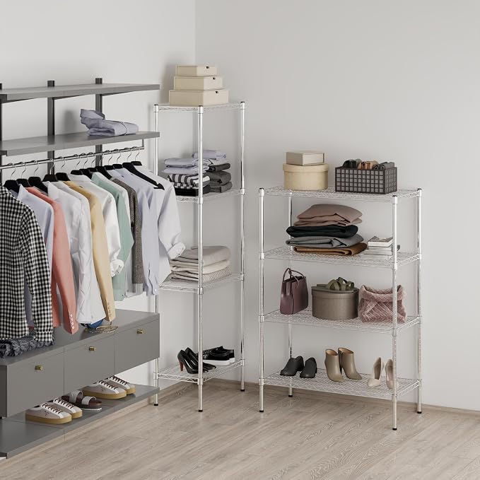 18" Deep x 36" Wide x 54" Height Wire Shelving Kit | 4-Tier | NSF Commercial - Image 7