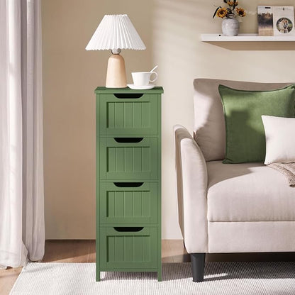 Yaheetech Bathroom Storage Cabinet, Beside Toilet or Vanity, Beadboard Tower - Image 9