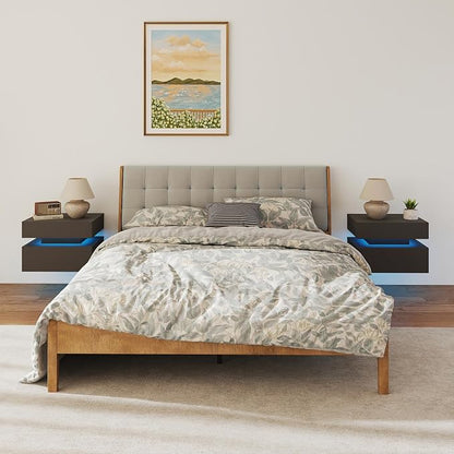 Floating Nightstand Set of 2, Modern Bedside Tables - Image 7